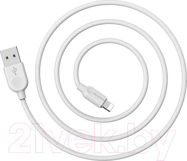 Изображение товара Кабель Borofone BX14 LinkJet AM-8pin Lightning (2м, белый)