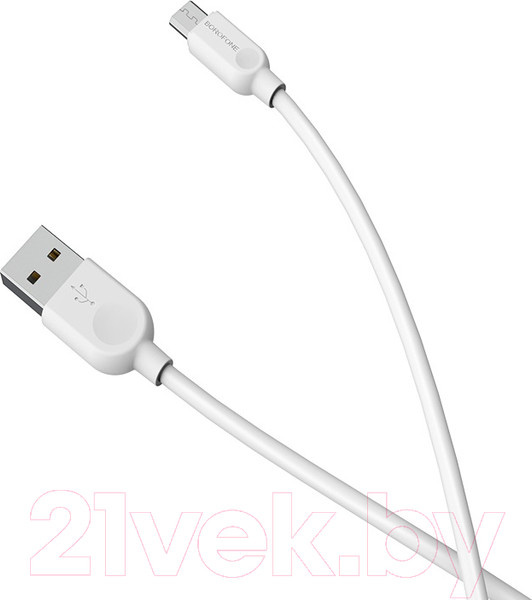 Изображение товара Кабель Borofone BX14 LinkJet AM-microBM (2м, белый)
