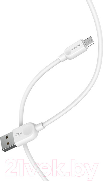 Изображение товара Кабель Borofone BX14 LinkJet AM-microBM (2м, белый)
