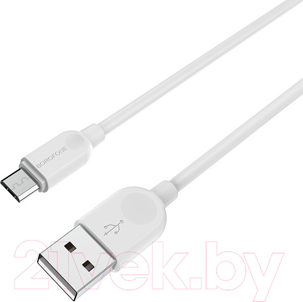 Изображение товара Кабель Borofone BX14 LinkJet AM-microBM (2м, белый)