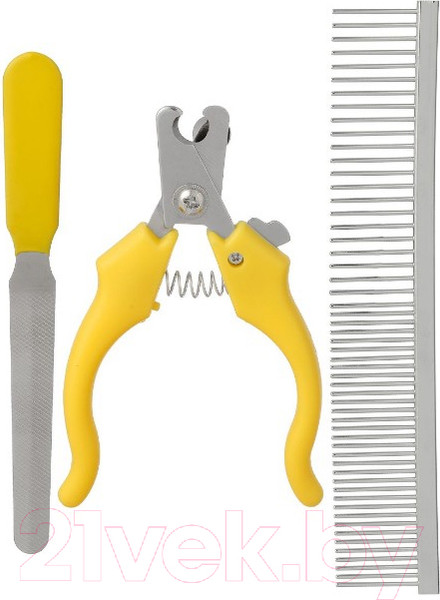 Изображение товара Набор для ухода за когтями Miniso Pet Series 2.0 Beauty Set с расческой и пилкой / 3828 (желтый)