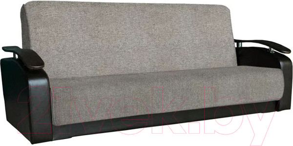 Изображение товара Комплект мягкой мебели Асмана Антуан (рогожка беж/кожзам коричневый)