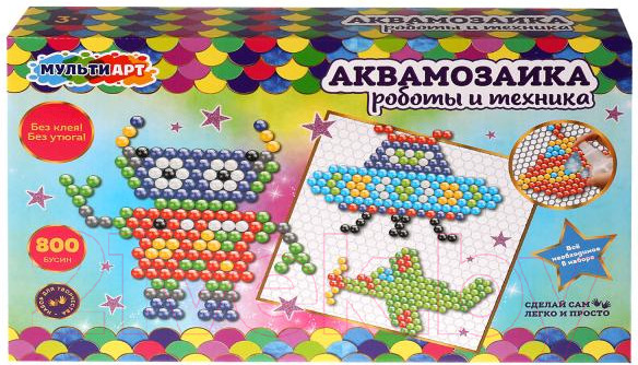 Изображение товара Развивающая игра MultiArt Аквамозаика Робототехника / ABMA800-2