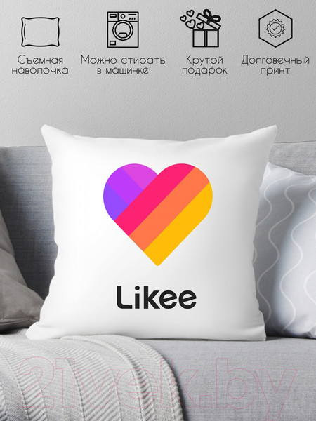 Изображение товара Подушка декоративная Print Style Likee 40х40raz19