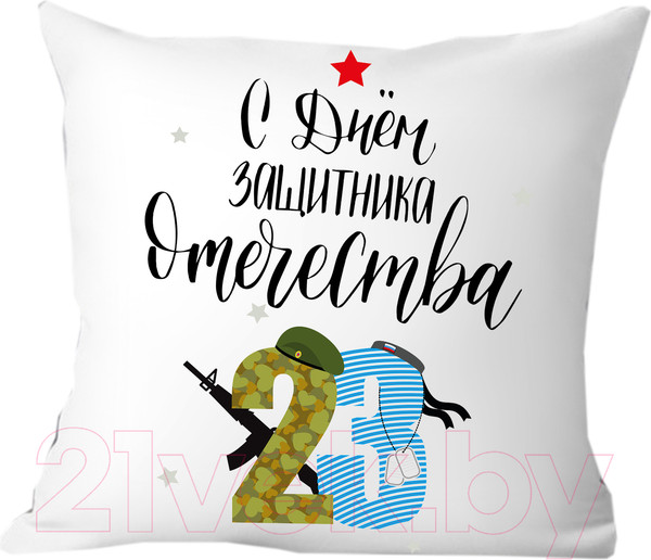Изображение товара Подушка декоративная Print Style День защитника отечества 40x40fev9