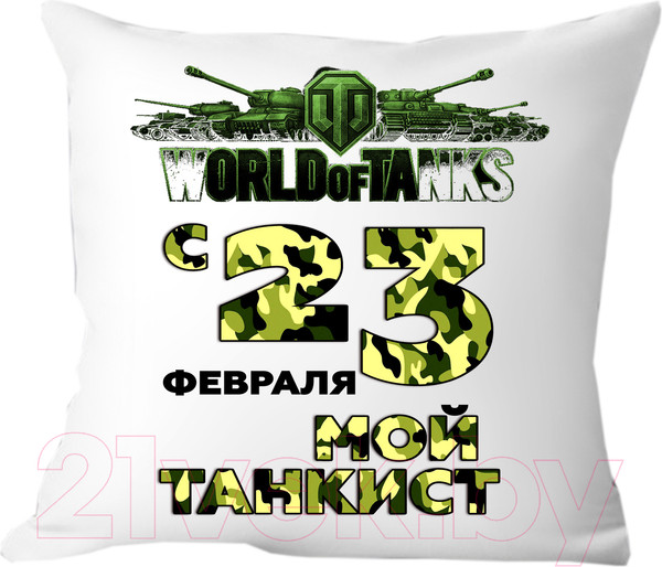 Изображение товара Подушка декоративная Print Style День защитника отечества 40x40fev1