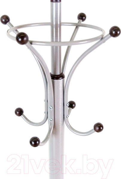 Изображение товара Вешалка для одежды Мебелик Д 4 (металлик/венге)