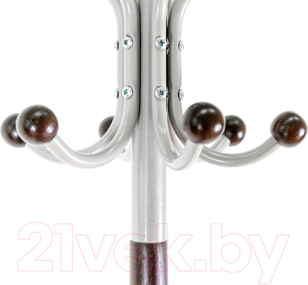 Изображение товара Вешалка для одежды Мебелик Д 4 (металлик/венге)