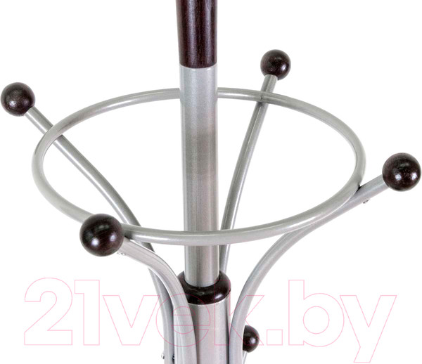 Изображение товара Вешалка для одежды Мебелик Д 4 (металлик/венге)