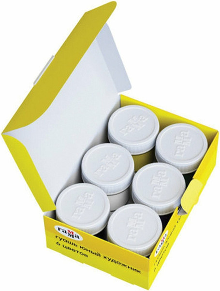 Изображение товара Гуашь ГАММА Юный художник / 221009 (6цв)