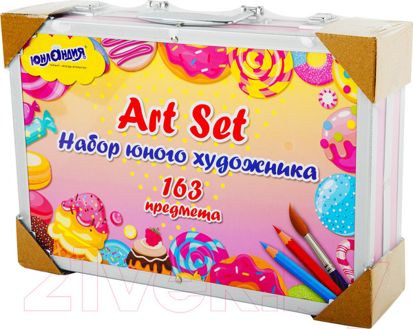 Изображение товара Набор для рисования Юнландия Candy Land / 664633 (163пр)