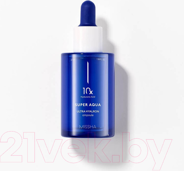 Изображение товара Сыворотка для лица Missha Super Aqua Ultra Hyalron Ampoule Интенсивно увлажняющая (47мл)