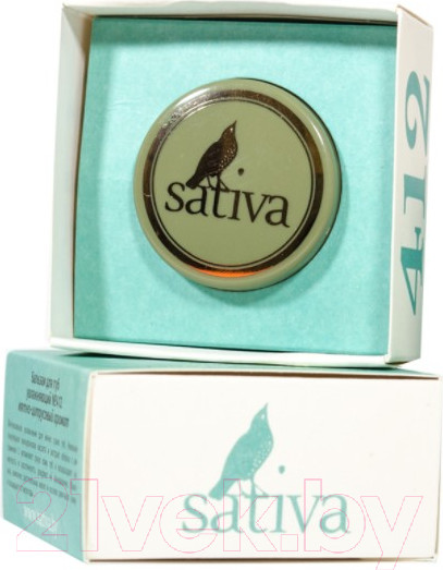 Изображение товара Бальзам для губ Sativa Увлажняющий №412 (8г)