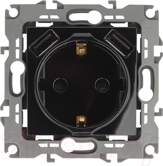 Изображение товара Розетка ЭРА 12-4109-06 / Б0047845 (черный)