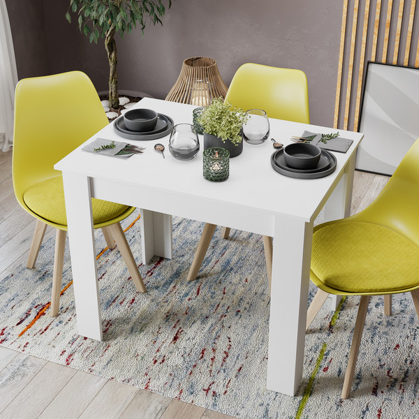 Изображение товара Обеденный стол ТриЯ Промо тип 1 (белый/белый)