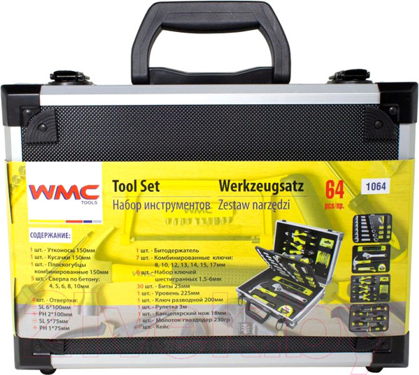 Изображение товара Универсальный набор инструментов WMC Tools 1064(50785)
