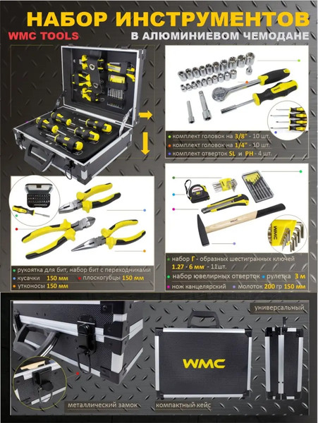 Изображение товара Универсальный набор инструментов WMC Tools WMC-1091