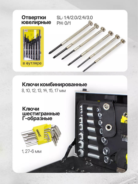 Изображение товара Универсальный набор инструментов WMC Tools WMC-1091
