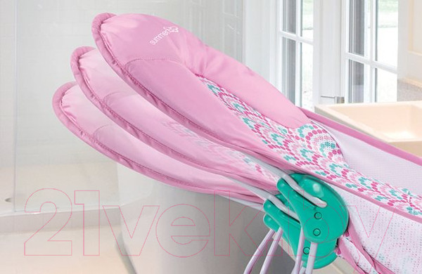 Изображение товара Горка для купания Summer Infant Deluxe Baby Bather / 09585 (розовый/волны)