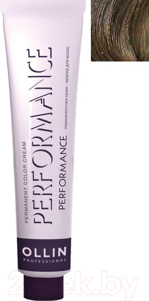 Изображение товара Крем-краска для волос Ollin Professional Performance Permanent Color Cream 6/0 (60мл, темно-русый)