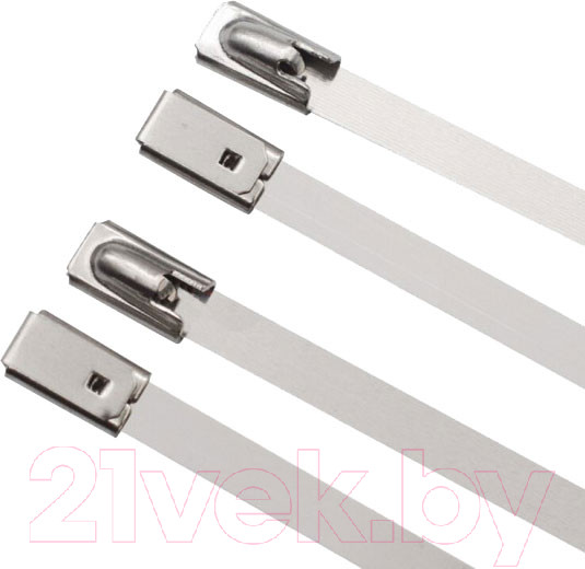 Изображение товара Стяжка для кабеля КС ХСт 304 Нержавеющая сталь 4.6x200 / 91557 (100шт)