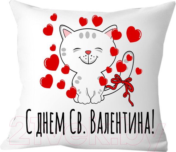 Изображение товара Подушка декоративная Print Style В день Святого Валентина 40х40dsv5