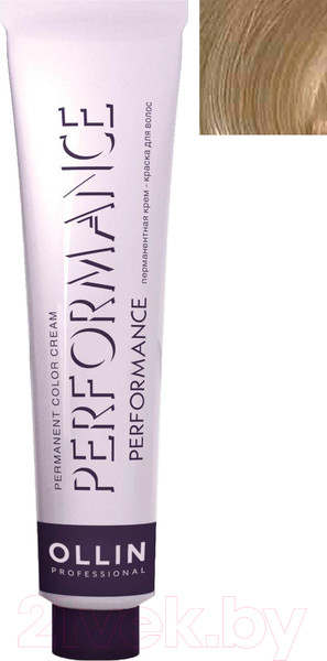 Изображение товара Крем-краска для волос Ollin Professional Performance Permanent Color Cream 10/0 (60мл, светлый блондин)