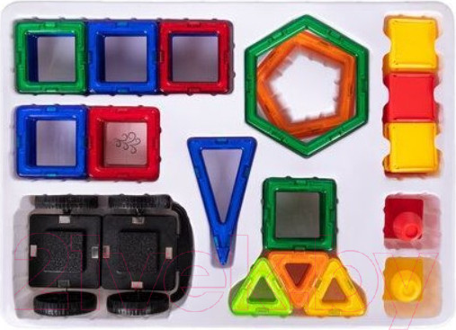 Изображение товара Конструктор магнитный Brauberg Kids Magnetic Big Blocks-64 / 663847