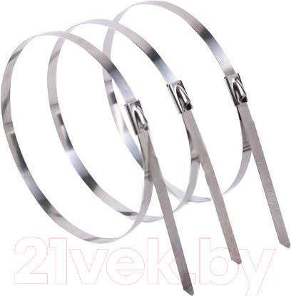 Изображение товара Стяжка для кабеля КС ХСт 304 Нержавеющая сталь 7.9x200 / 91565 (100шт)