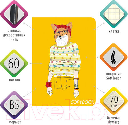 Изображение товара Тетрадь Brauberg Foxy / 403815 (60л)