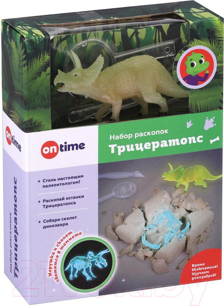 Изображение товара Набор для опытов On Time Трицератопс / 45058