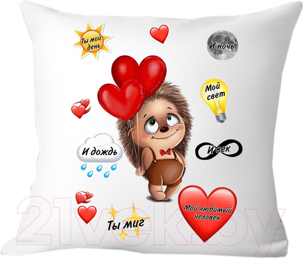 Изображение товара Подушка декоративная Print Style Для любимого человека 40x40new20