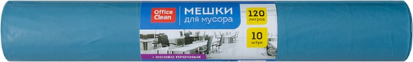 Изображение товара Пакеты для мусора OfficeClean Прочные 120л (10шт, синий)