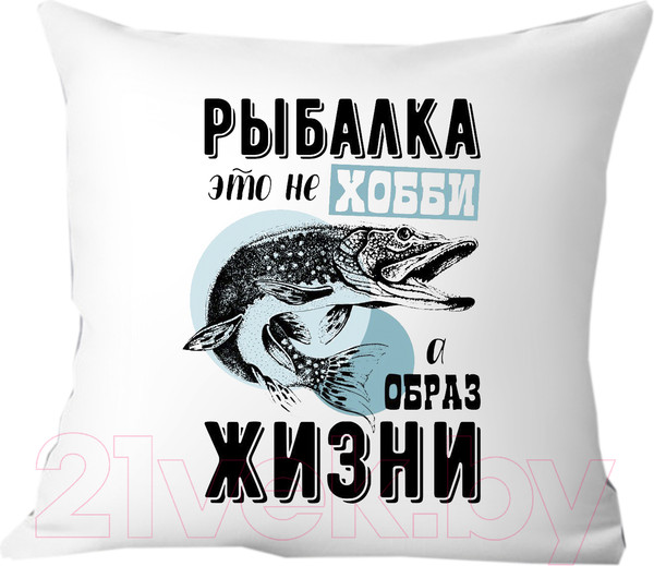 Изображение товара Подушка декоративная Print Style Для рыбака 40x40ryb5