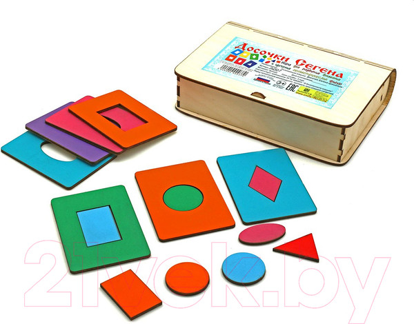 Изображение товара Развивающая игрушка Smile Decor Досочки Сегена / А007 (крашеные)