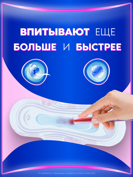 Изображение товара Прокладки гигиенические Always Ultra Platinum Night Duo (12шт, ультратонкие)