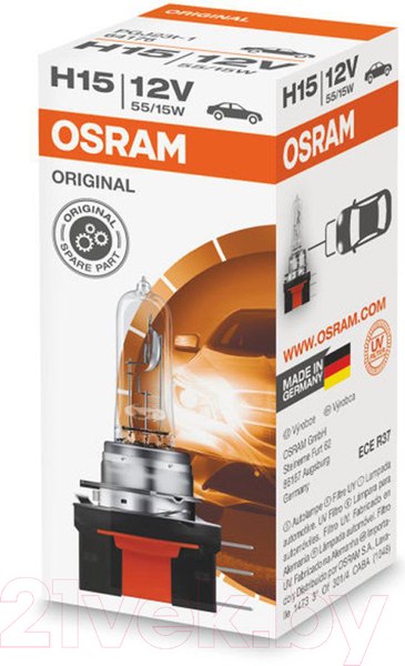 Изображение товара Автомобильная лампа Osram H15 64176