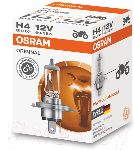 Изображение товара Автомобильная лампа Osram H4 64193