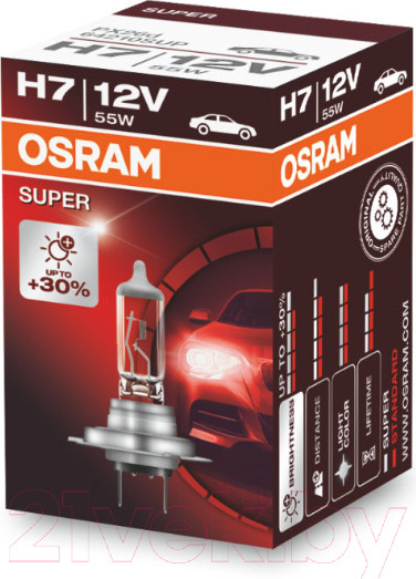Изображение товара Автомобильная лампа Osram H7 64210SUP