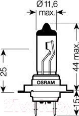 Изображение товара Комплект автомобильных ламп Osram H7 64210ULT-HCB