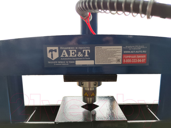 Изображение товара Пресс гидравлический AE&T T61212TF