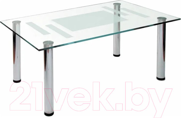 Изображение товара Журнальный столик Мебелик Робер 10М (хром)