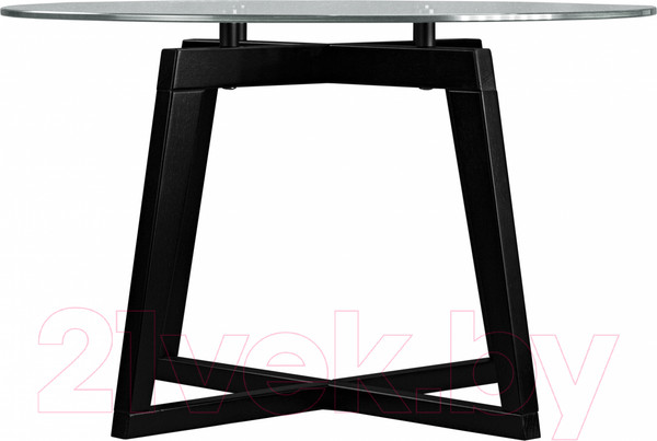 Изображение товара Журнальный столик Мебелик Рилле 445 (венге/стекло прозрачное круг)