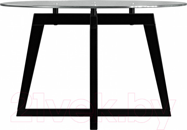 Изображение товара Журнальный столик Мебелик Рилле 445 (венге/стекло прозрачное круг)