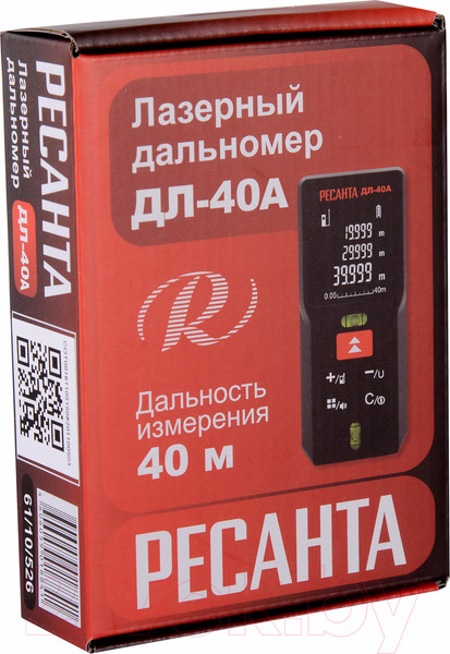 Изображение товара Лазерный дальномер Ресанта ДЛ-40A (61/10/526)