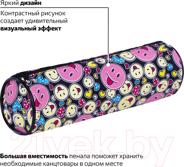 Изображение товара Пенал Пифагор Смайлики / 229268