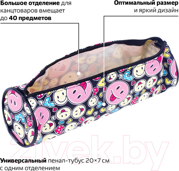 Изображение товара Пенал Пифагор Смайлики / 229268