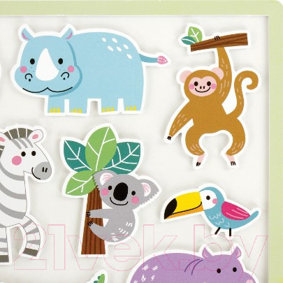 Изображение товара Набор наклеек Юнландия EVA. Животные Африки / 663770