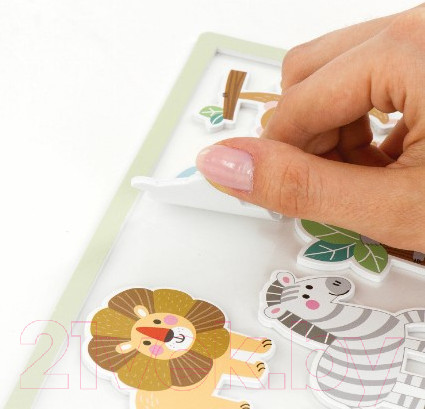 Изображение товара Набор наклеек Юнландия EVA. Животные Африки / 663770