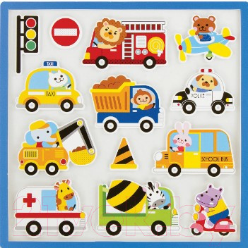 Изображение товара Набор наклеек Юнландия EVA. Транспорт / 663773